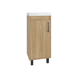 Mueble para Lavamanos Oxford Fresno Europeo 39.6x86.4cm Individual con Lavamanos y con Una Puerta