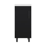 Mueble para Lavamanos Oxford Wengue 39.6x86.4cm Individual con Lavamanos y con Una Puerta - MUEBLES PARA LAVAMANOS | Bylmo