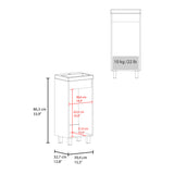 Mueble para Lavamanos Oxford Wengue 39.6x86.4cm Individual con Lavamanos y con Una Puerta - MUEBLES PARA LAVAMANOS | Bylmo