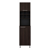 Alacena Attica Nogal 50x204cm con Dos Puertas y con Patas - ALACENAS Y MUEBLES MICROONDAS | Bylmo
