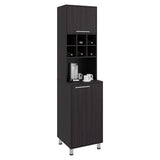 Alacena Attica Wengue 50x204cm con Dos Puertas y con Patas - ALACENAS Y MUEBLES MICROONDAS | Bylmo