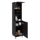 Alacena Attica Wengue 50x204cm con Dos Puertas y con Patas - ALACENAS Y MUEBLES MICROONDAS | Bylmo