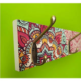Perchero Jazmin Rosado 9x40cm con Tres Ganchos para Pared