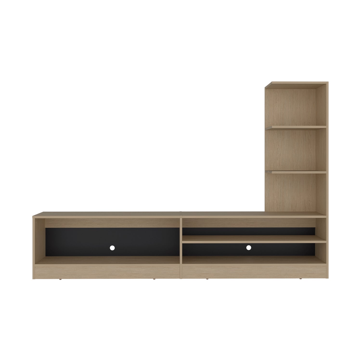 Centro de Entretenimiento Delmar Cartagena 200x134cm para TV Hasta 65" Pulgadas con Seis Compartimientos