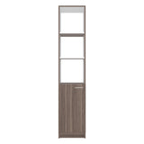 Mueble Auxiliar para Baño Bath Avellana y Blanco 33x162.2cm con Cuatro Entrepaños