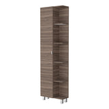 Optimizador de Baño Bath Avellana y Blanco 51.2x178.1cm con Siete Entrepaños