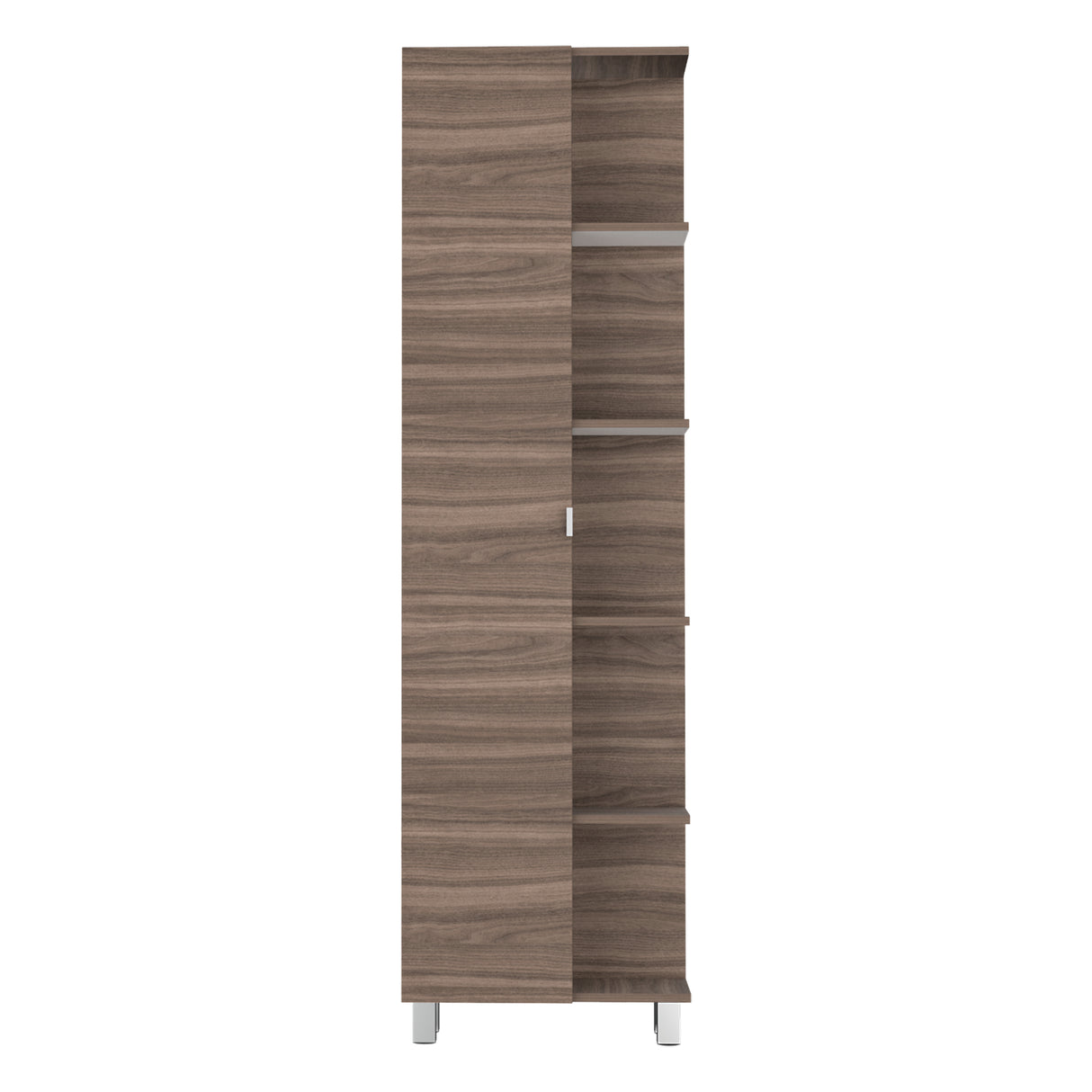 Optimizador de Baño Bath Avellana y Blanco 51.2x178.1cm con Siete Entrepaños