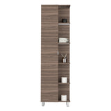Optimizador de Baño Bath Avellana y Blanco 51.2x178.1cm con Siete Entrepaños