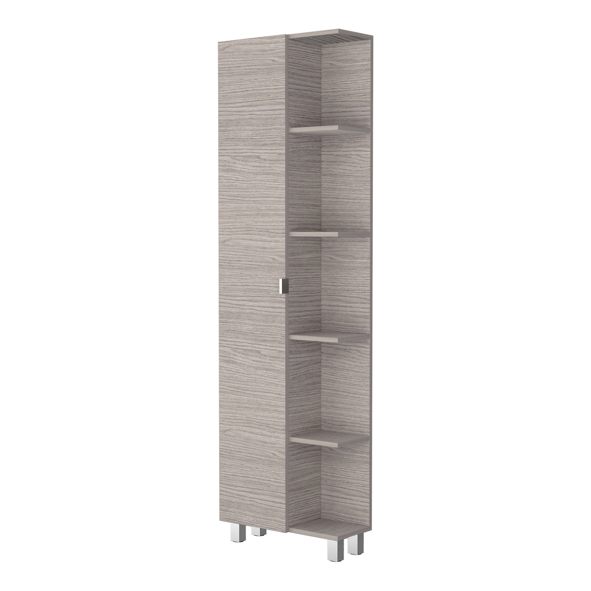 Optimizador de Baño Bath Positano y Blanco 51.2x178.1cm con Siete Entrepaños