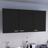 Mueble Superior de Cocina Superior Wengue 120x60cm con Tres Puertas y Un Entrepaño