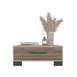 Mesa de Centro Marsella Cartagena y Avellana 60x23.8cm Cuadrado con Patas