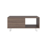 Mesa de Centro Torence Avellana 80.1x35cm Rectangular con Compartimientos