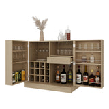 Bar Sintra Cartagena 102x94.8cm con Dos Portacopas y con Doce Portabotellas