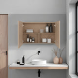Gabinete de Baño Cartagena 80x50cm con Dos Puertas y con Espejo