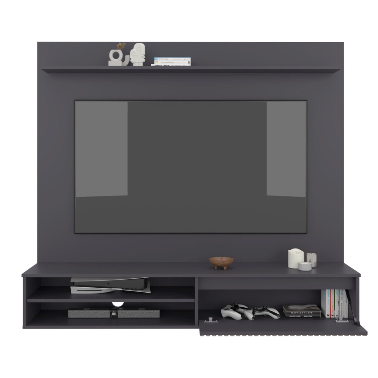 Panel TV Bowie Plomo - Bylmo