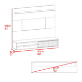 Panel TV Bowie Plomo - vista 8