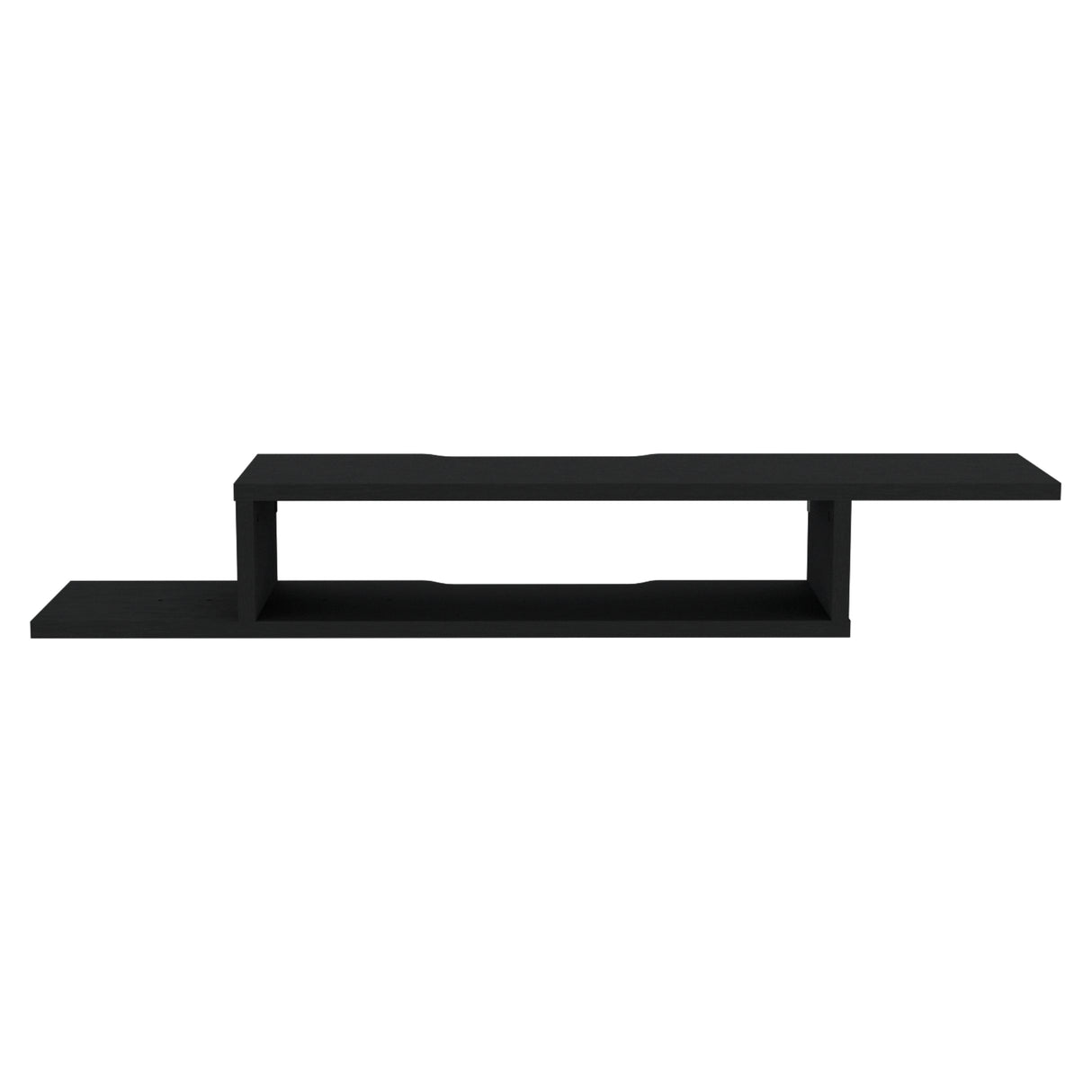 Rack de TV Dili Wengue 170x22.9cm Flotante Para TV Hasta 65 Pulgadas con Un Compartimiento