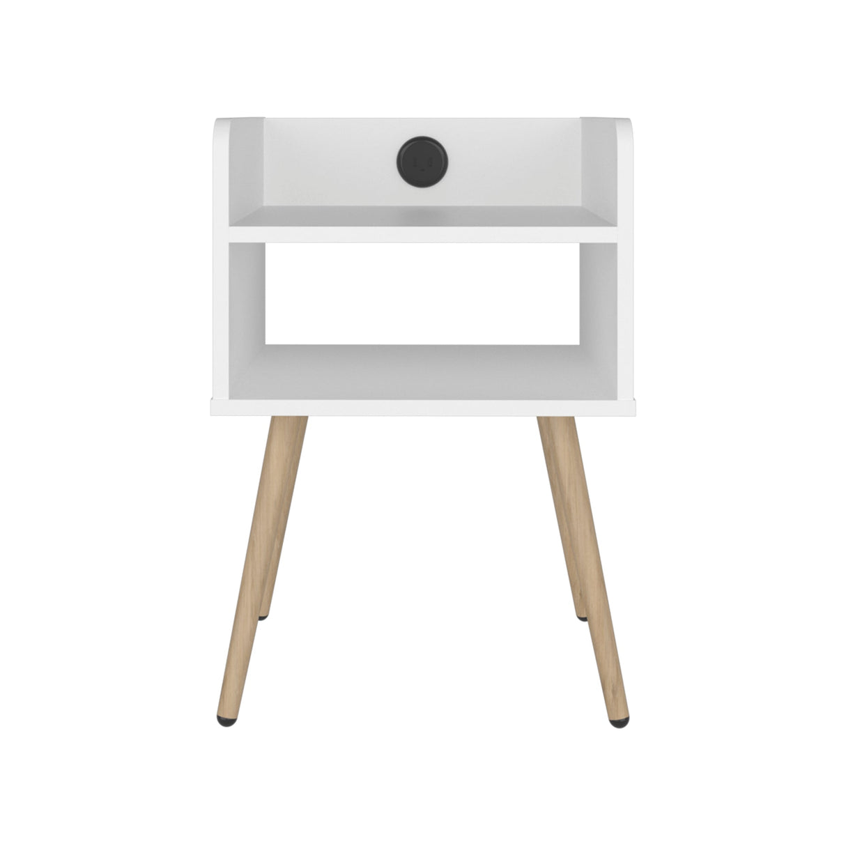 Mesa Noche Didi Blanco USB - Bylmo