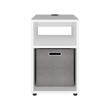 Mesa Auxiliar Mercer Blanco USB - Bylmo