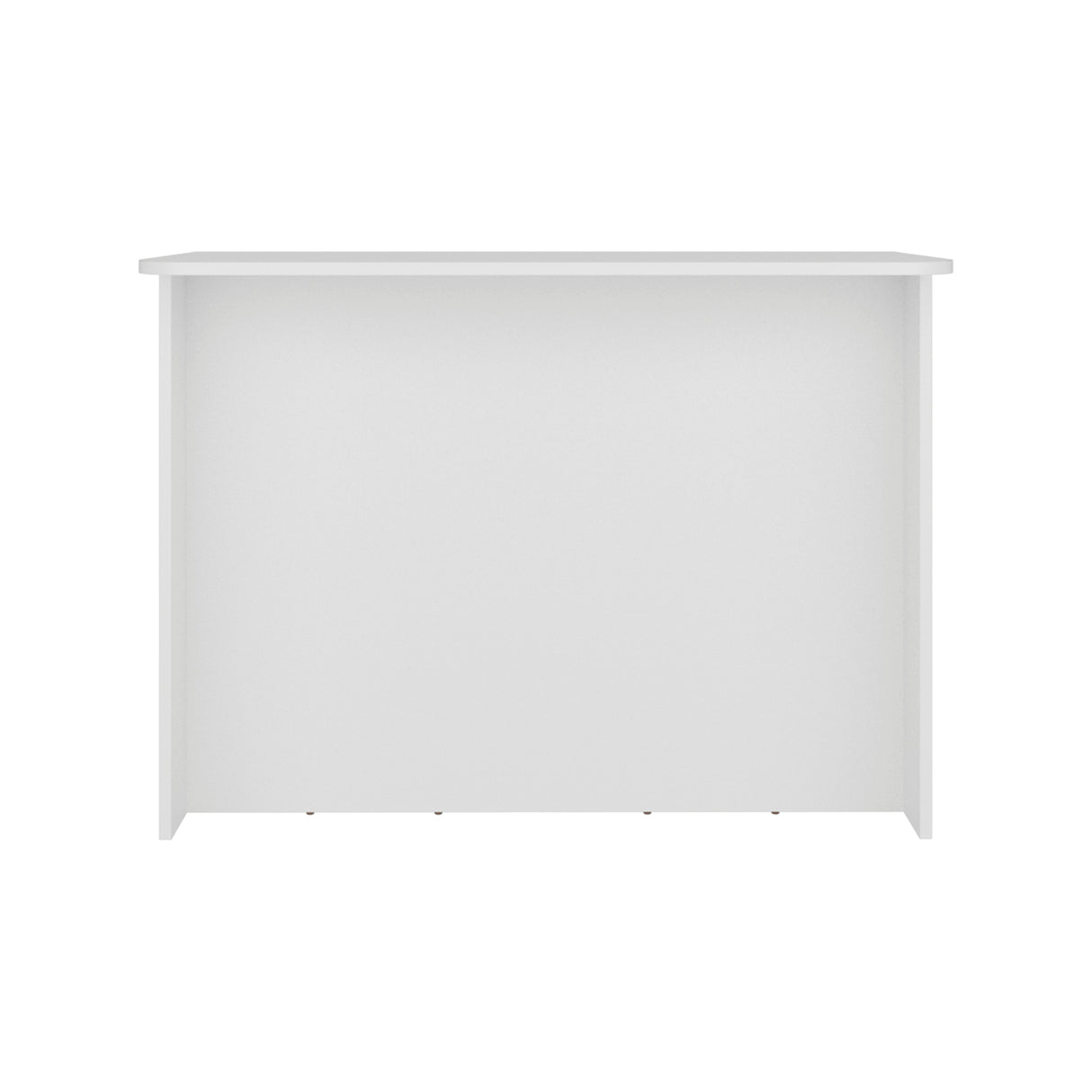 Isla de Cocina Fendi Blanco 120x90cm con Dos Compartimientos y Dos Entrepaños
