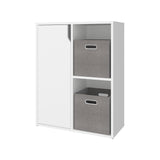 Estantería Vicco Blanco 59.9x77cm Rectangular con Dos Compartimientos y Un Entrepaño
