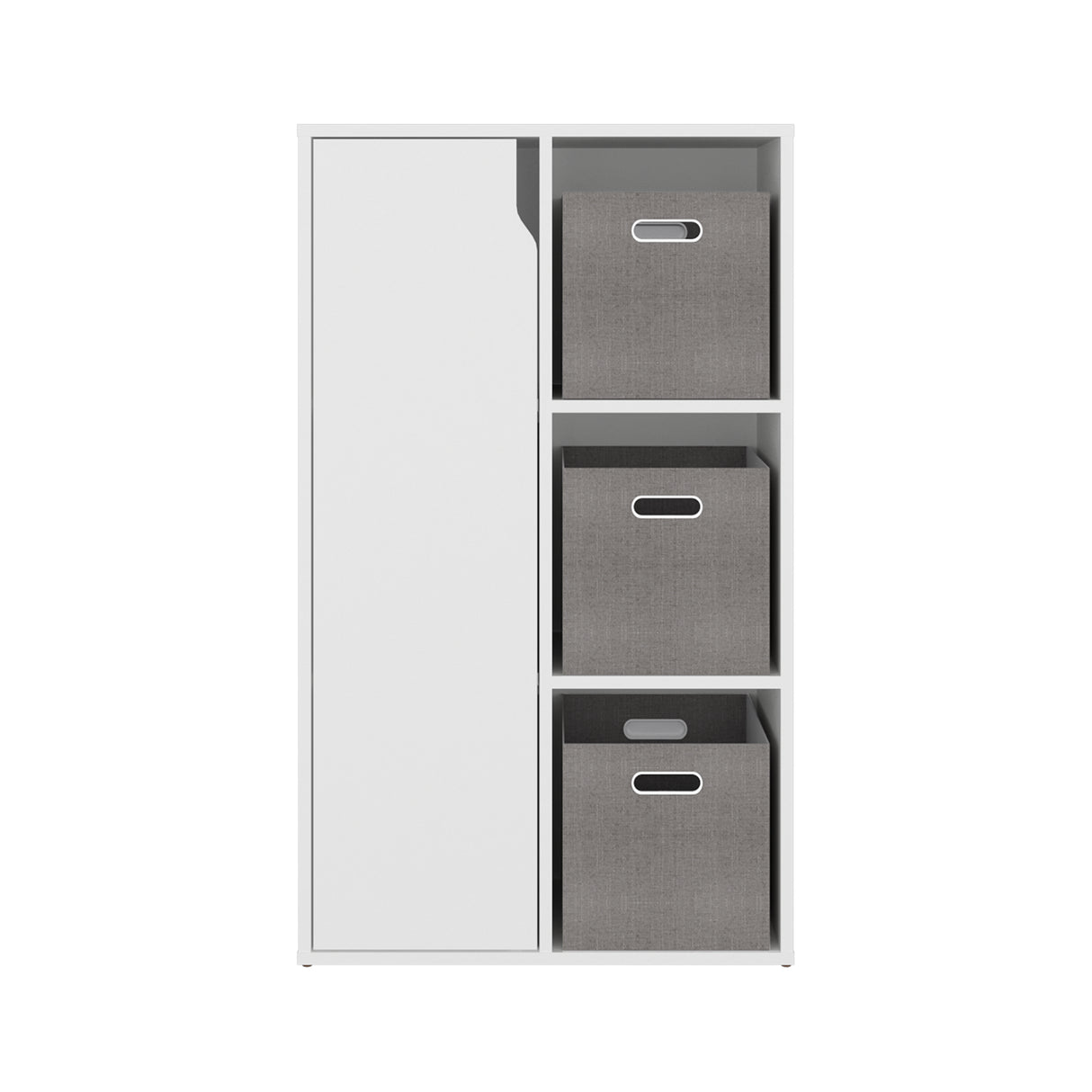 Estantería Vicco Blanco 59.9x102cm Rectangular con Tres Compartimientos y Dos Entrepaños