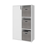 Estantería Vicco Blanco 59.9x102cm Rectangular con Tres Compartimientos y Dos Entrepaños