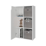 Estantería Vicco Blanco 59.9x102cm Rectangular con Tres Compartimientos y Dos Entrepaños