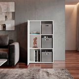 Estantería Vicco Blanco 59.9x102cm Rectangular con Tres Compartimientos y Dos Entrepaños