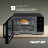 Horno Microondas Challenger Negro 49.5x29cm de 28 Litros con Función Airfryer