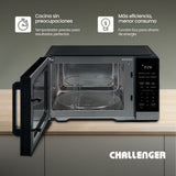 Horno Microondas Challenger Negro 49.5x29cm de 28 Litros con Función Airfryer