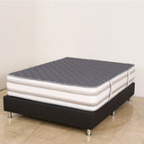 Colchón Moserrate Gris y Blanco Queen 160 X 190 Cm Ortopedico Firme de Espuma y Doble Faz