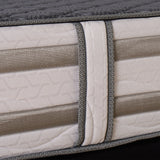 Colchón Moserrate Gris y Blanco Queen 160 X 190 Cm Ortopedico Firme de Espuma y Doble Faz