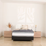Colchón Andes Resor Gris y Blanco King 200 X 200 Cm Ortopedico Medio Suave de Resortes y Doble Faz