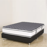 Colchón Andes Resor Gris y Blanco King 200 X 200 Cm Ortopedico Medio Suave de Resortes y Doble Faz
