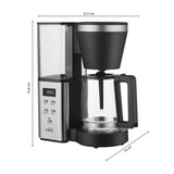 Cafetera Digital Kalley Negro 32.5x35.8cm para Diez Tazas con Sistema Antigoteo
