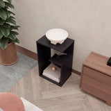Mesa de Centro Everett Wengue 39.8x63.4cm Rectangular con Compartimiento