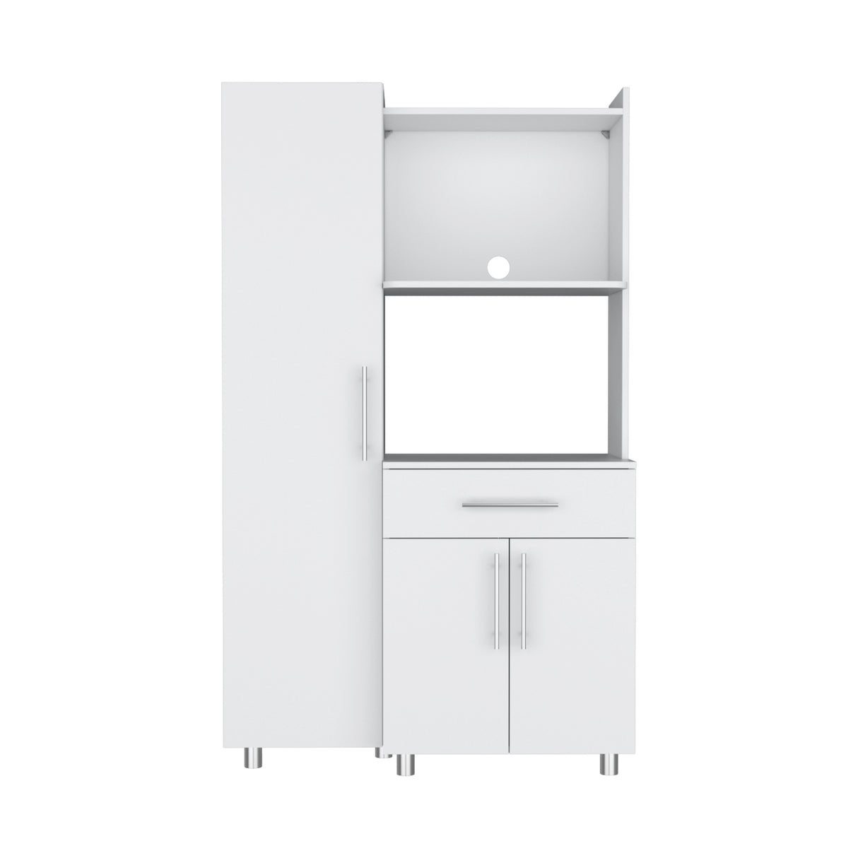 Alacena Pantress Blanco 98x165cm con Tres Puertas y con Un Cajón