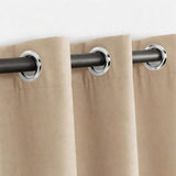 Cortina Blackout Beige Oscuro 280x220cm Doble Faz Acústica de Lineas