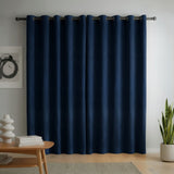 Cortina Blackout Azul Navy 280x220cm Doble Faz Acústica de Lineas