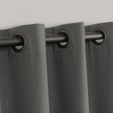 Cortina Blackout Gris Oscuro 280x220cm Doble Faz Acústica de Lineas