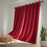 Cortina Blackout Rojo 280x220cm Doble Faz Acústica de Lineas