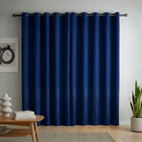 Cortina Blackout Azul Rey 280x220cm Doble Faz Acústica de Lineas