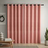 Juego de Cortinas Blackout Coral 280x220cm Doble Faz de Lineas