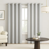 Cortina Semiblackout Gris Claro 270x200cm Doble Faz Fondo Entero