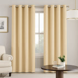 Cortina Semiblackout Beige 270x200cm Doble Faz Fondo Entero