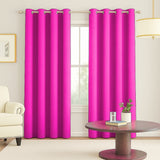 Cortina Semiblackout Fucsia 270x200cm Doble Faz Fondo Entero