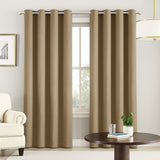 Cortina Semiblackout Bronce 270x200cm Doble Faz Fondo Entero