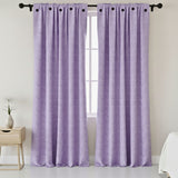 Cortina Jacquard Tradicional Lila 270x215cm Doble Faz de Simbolos Geometricos