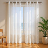 Velo Argollado Blanco 270x220cm Doble Faz Fondo Entero